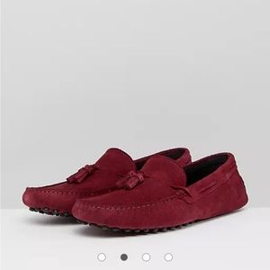 ASOS burgundy loafers Sz 12